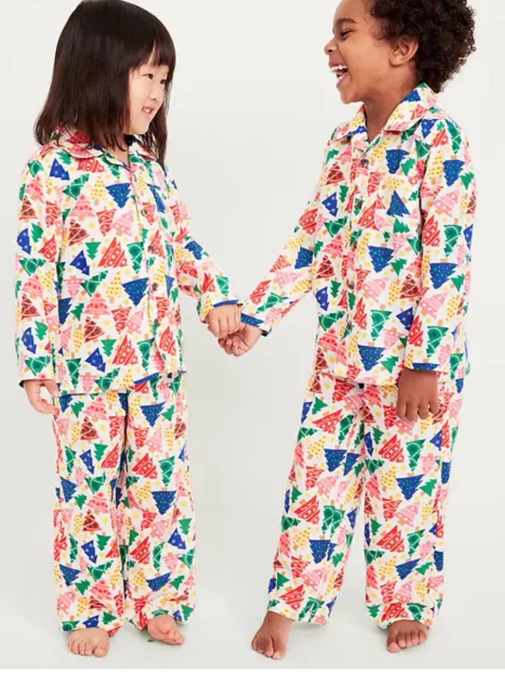 Old Navy Unisex Toddler Size 4T Christmas Tree Holiday Pajama Set NWT